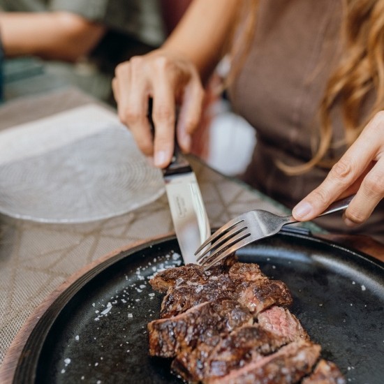 Lomo de vaca madurada en su punto de sal