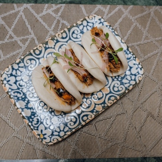 Pan bao de cordero lechal